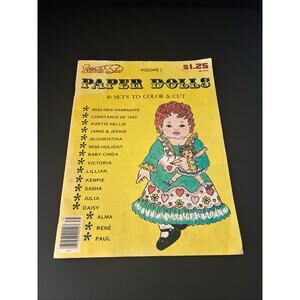 Vintage 1977 Stitch 'n Sew Paper Dolls Volume 1 Magazine